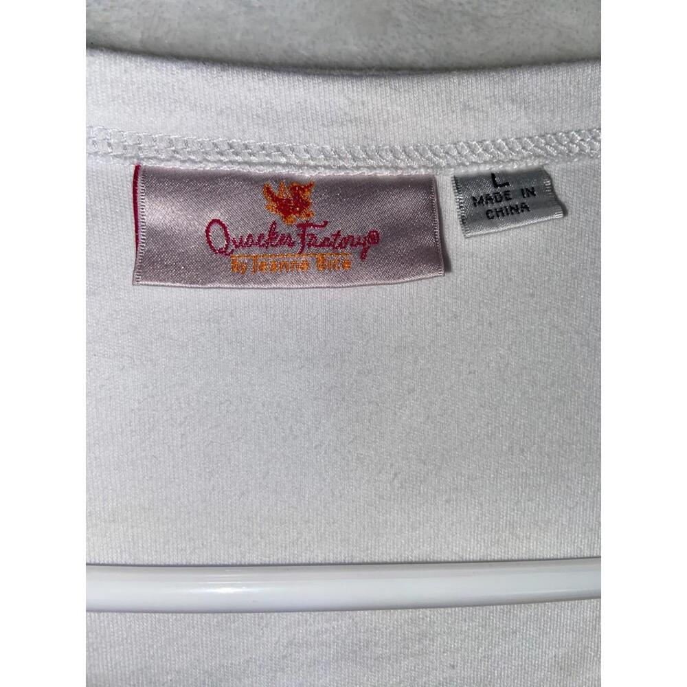 Quacker Factory Jeanne Bice Large Cardigan Embroidery Beaded Flowers Sweater - Picture 6 of 11